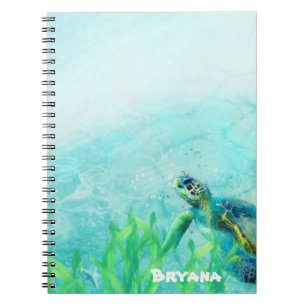 Carnet Sea Turtle Ocean Beach Art personnalisé