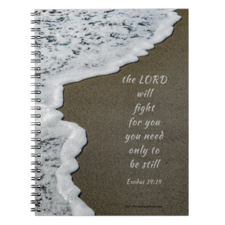 Carnet Seafoam Beach Bible Verse 8x6 Spiral Notebook