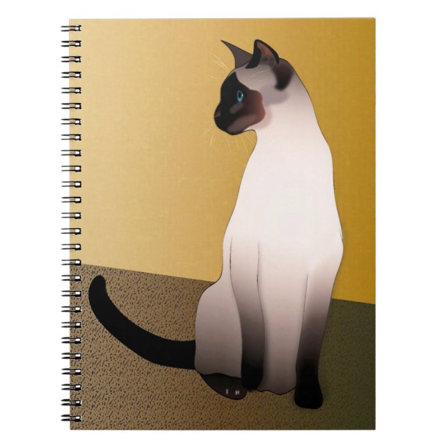Carnet Seal Point Siamese Chat (Devant)