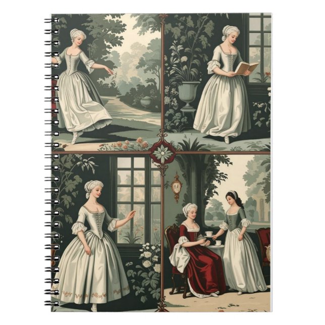 Carnet Seamless Vintage European Pattern-18th Century Dai (Devant)