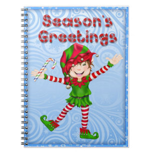 Carnet Season's Greetings Onze Spiral Notebook