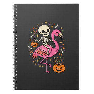 Carnet Seau de bonbons squelette de flamant rose d'Hallow