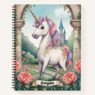 Carnet Secret Garden Unicorn Personnalisé Enfants