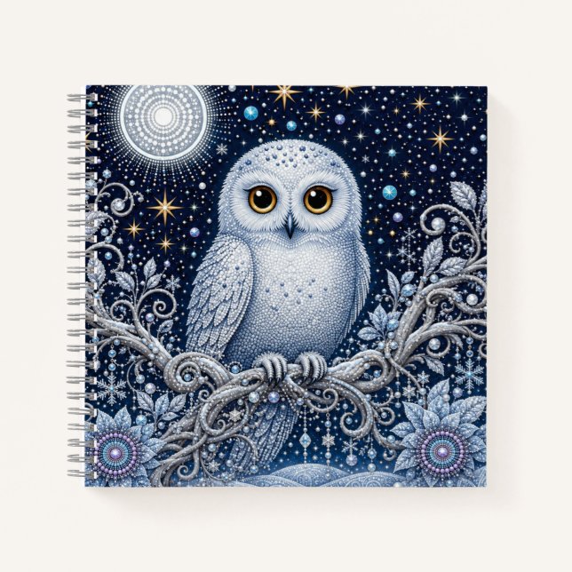 Carnet Secrets de la nuit hivernale – Harfang des neiges (Devant)