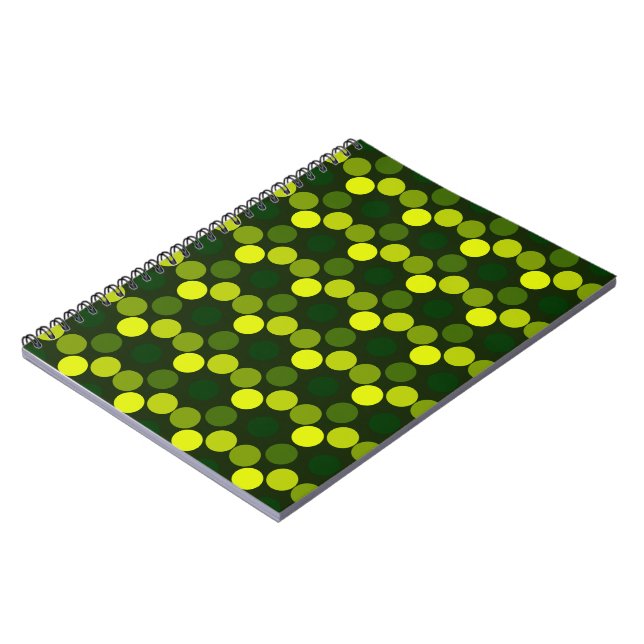 Carnet Seeing Dots Lemon Lime Spiral Notebook (Côté gauche)