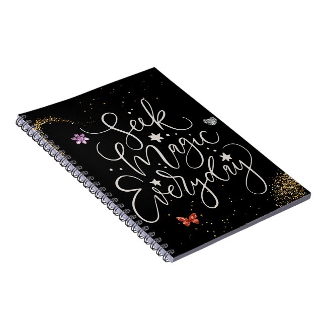 Carnet Seek Magic Every Day- Glitter Glam Notebook (Côté Droit)