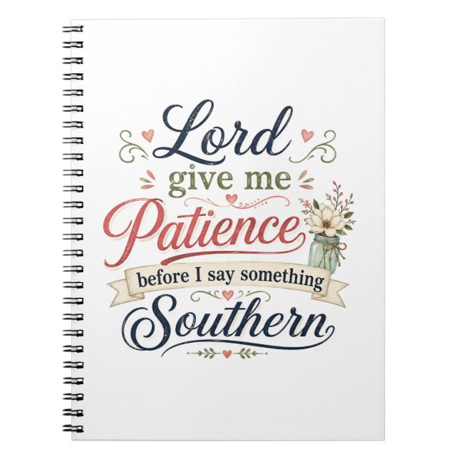 Carnet Seigneur donne-moi de la patience..... (Devant)