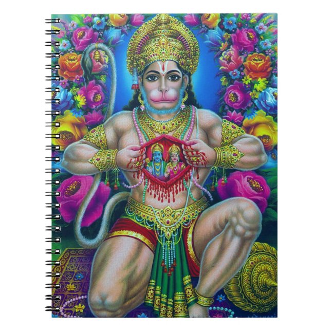 Carnet Seigneur Hanuman, Dieu indou (Devant)