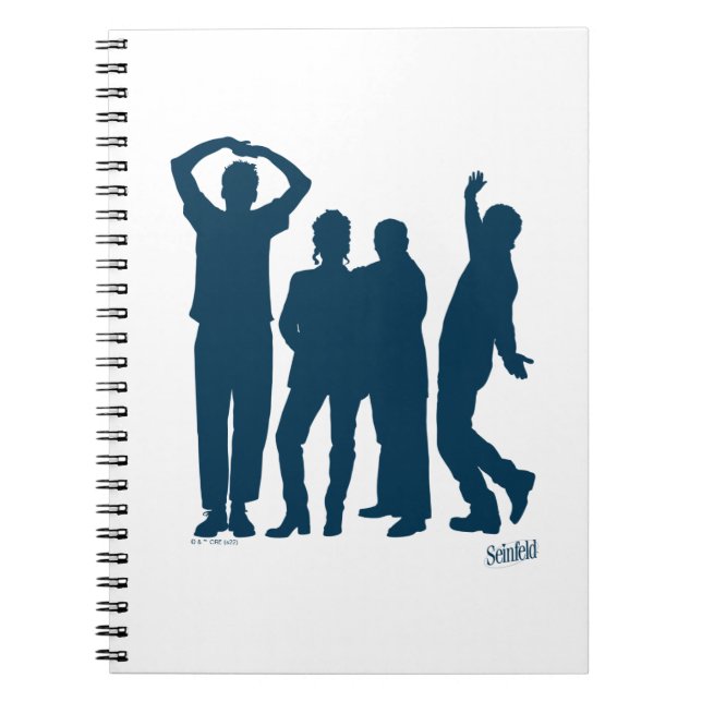 Carnet Seinfeld | Graphique de silhouette de groupe (Devant)