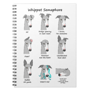 Carnet Sémaphore de whippet