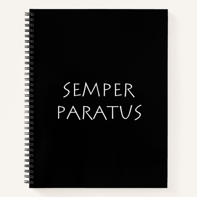 Carnet Semper paratus (Devant)