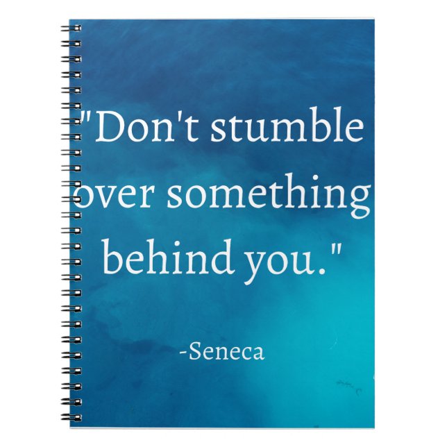 Carnet Seneca : Concentrons-nous sur l'avenir, ne tombez  (Devant)