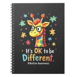 Carnet Sensibilisation à l'autisme Girafe Mignon Animal C