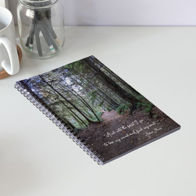 Carnet Sentier forestier citation John Muir (In Situ)