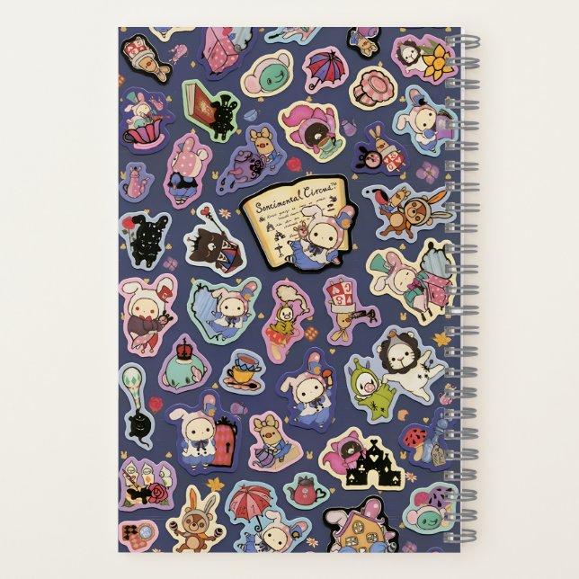 Carnet Sentimental Circus : Un Sticker De Lapin Whimsical (Verso)