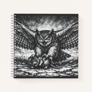 Carnet Sentinelle Hibou ailé par BurnsInHell