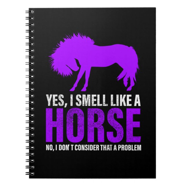 Carnet Sentir comme un cheval n'est pas un problème (Devant)