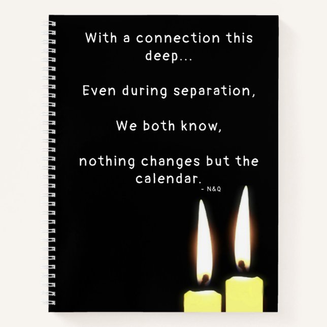 Carnet Séparation de l'âme à deux flammes (Devant)