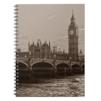 Carnet Sepia Big Ben Tower Palace de Westminster