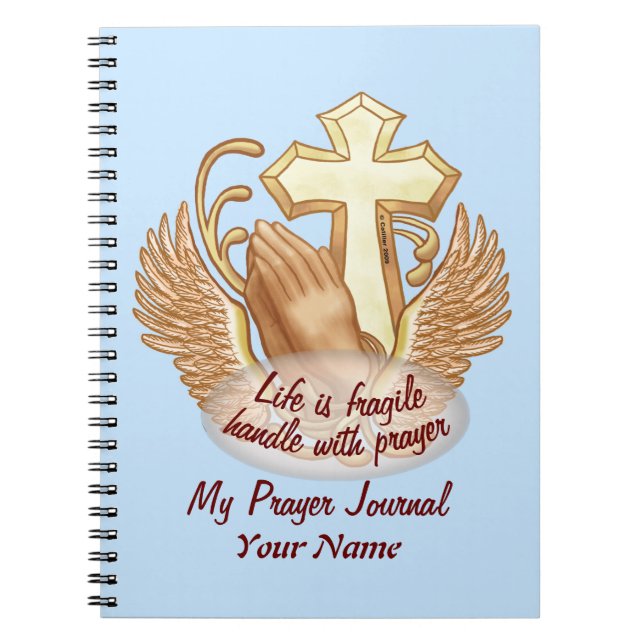 Carnet Sepia Prayer Mains Christian (Devant)