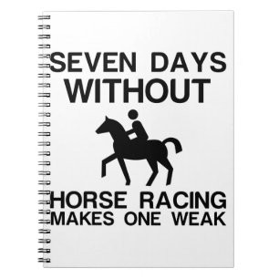 CARNET SEPT JOURS SANS CHEVAL DE COURSE RENDENT UNE FAIBL