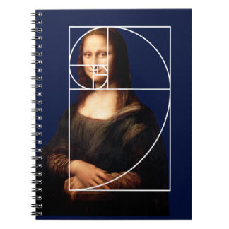 Carnet Séquence Leonardo da Vinci Mona Lisa Fibonacci