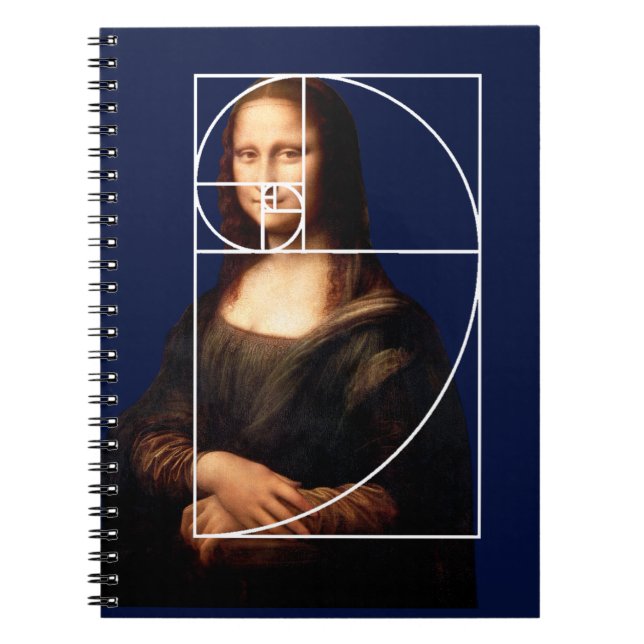 Carnet Séquence Leonardo da Vinci Mona Lisa Fibonacci (Devant)