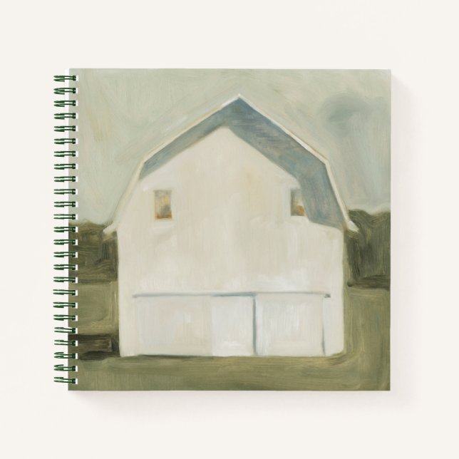 Carnet Serene Barn - Blanc (Devant)