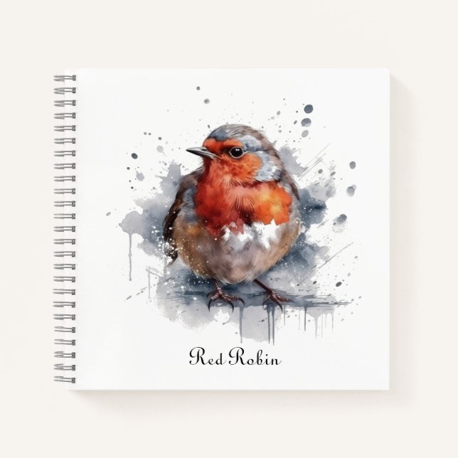 Carnet Serene Robin, personnalisée (Devant)
