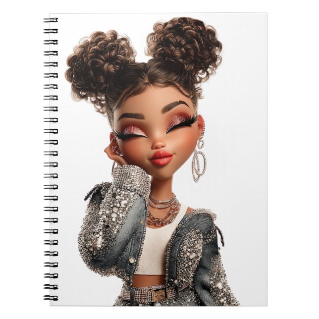 Carnet Serene Sparkle Muse Spiral Photo Notebook (Devant)