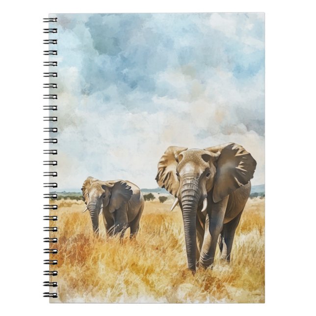 Carnet Serengetti Elephants (Devant)