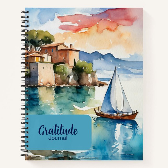 Carnet Sérénité Côtière de Gratitude (Devant)