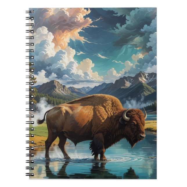 Carnet Sérénité dans la nature - Buffalo (Devant)