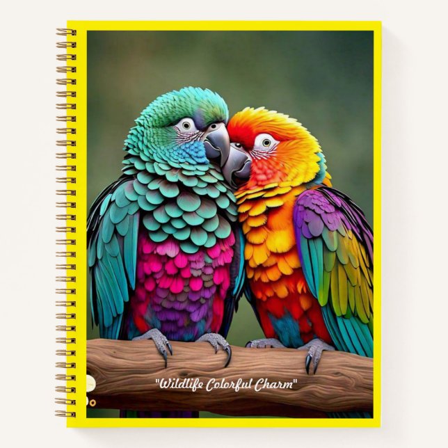 Carnet "Sérénité de perroquet trouvée" (Devant)