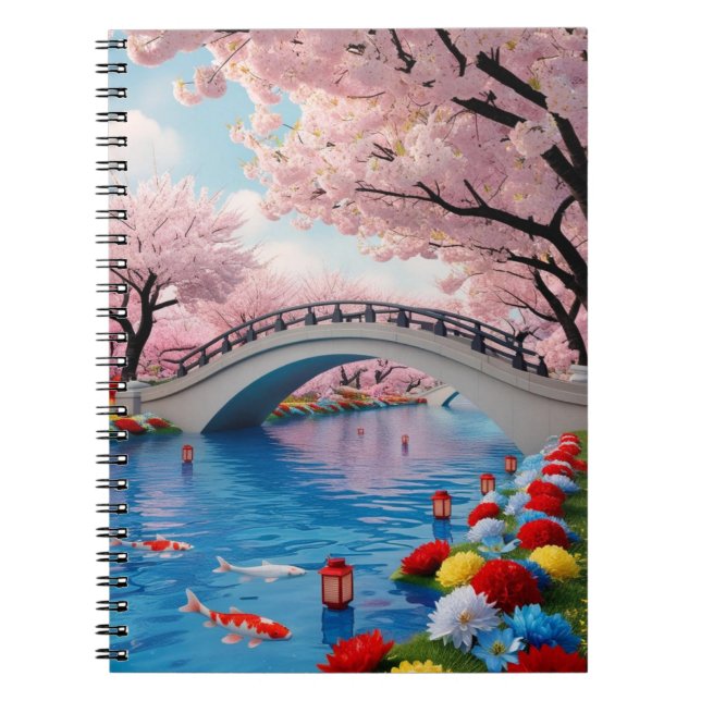 Carnet Sérénité sur le pont Sakura (Devant)