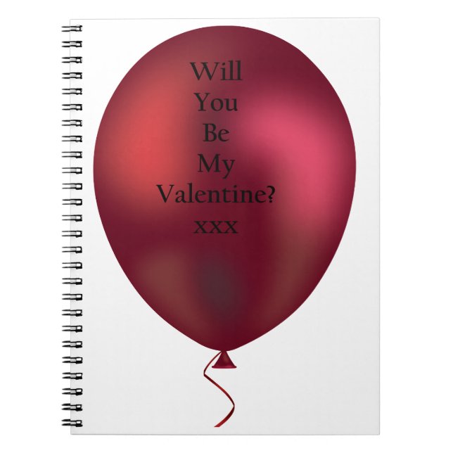 Carnet serez-vous mon ballon de la valentine ? (Devant)