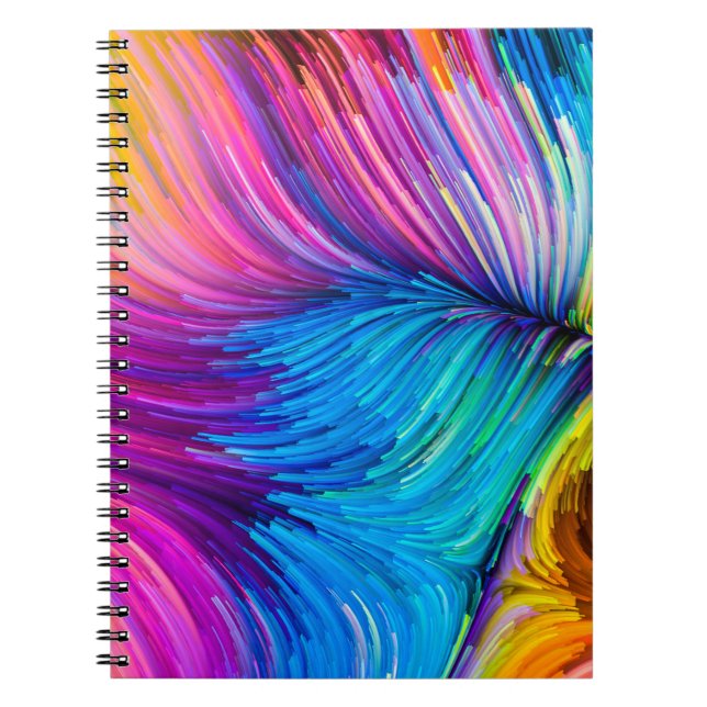 Carnet Série Color In Motion. Conception abstraite faite  (Devant)