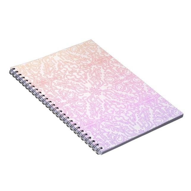 Carnet Série de motifs de mandala Soft Pink Dream (Côté Droit)