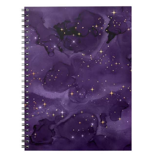 Carnet Série Galaxy Violet Design 8  (Devant)