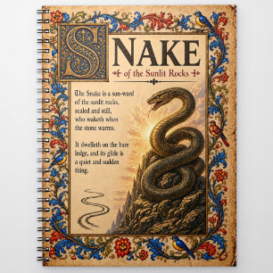 Carnet Serpent, Art du Bestiaire Médiéval