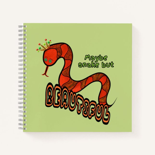 Carnet Serpent rouge (Devant)