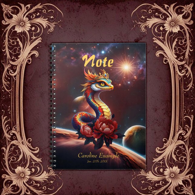 Carnet Serpent royal étoilé de l'univers. (Créateur téléchargé)