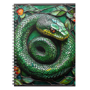 Carnet Serpent Vert Design Minimaliste de la Nature