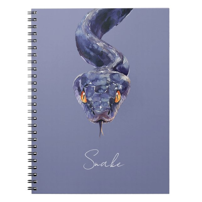 Carnet Serpent Violet (Devant)