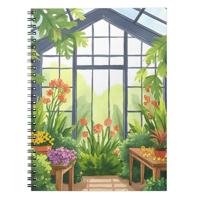 Carnet Serre luxuriante | Jardin botanique floral (Devant)