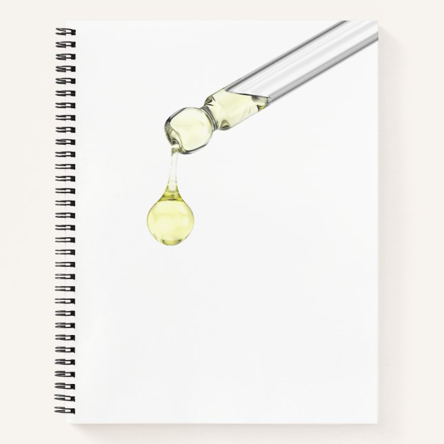 Carnet Sérum jaune déversé d'une pipette (Devant)