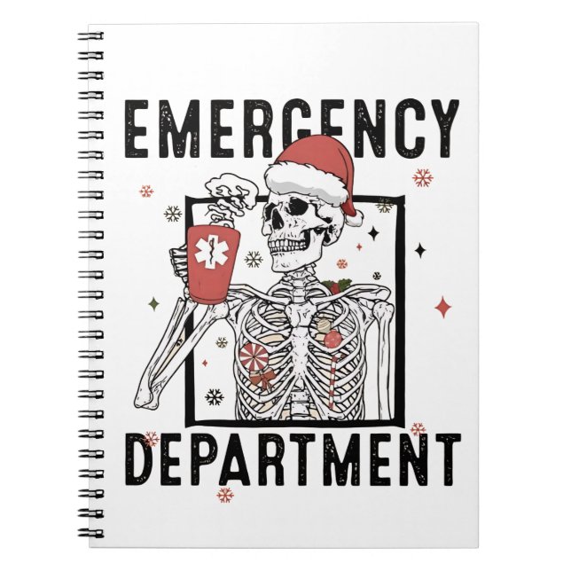 Carnet Service d'urgence Skeleton Nuring Coffee Lover (Devant)