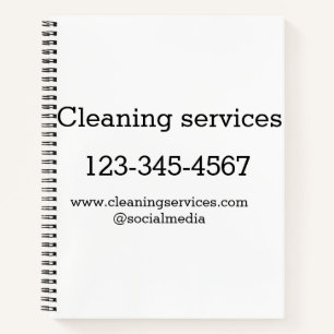 Carnet Services de nettoyage ajouter l'adresse e-mail du 