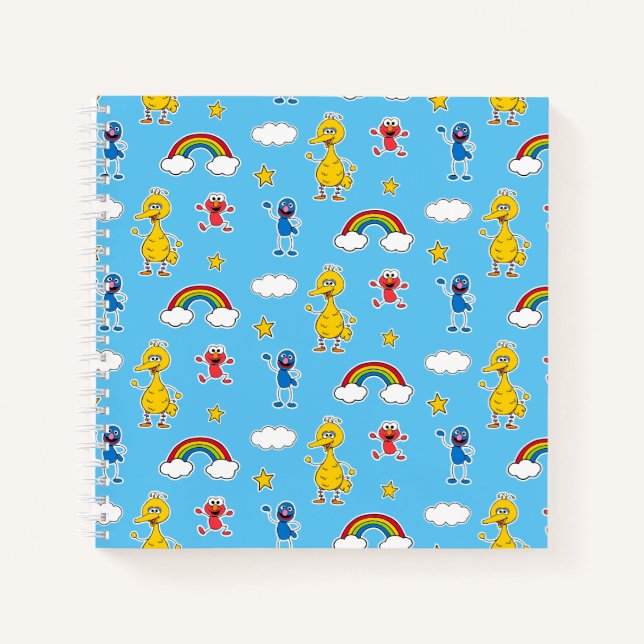 Carnet Sesame Pals Rainbow Doodley Pattern (Devant)
