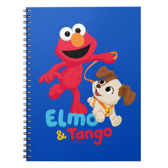 Carnet Sesame Street | Elmo & Tango en course (Devant)